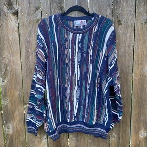Vintage | Men’s Multi Color Knit Sweater XL